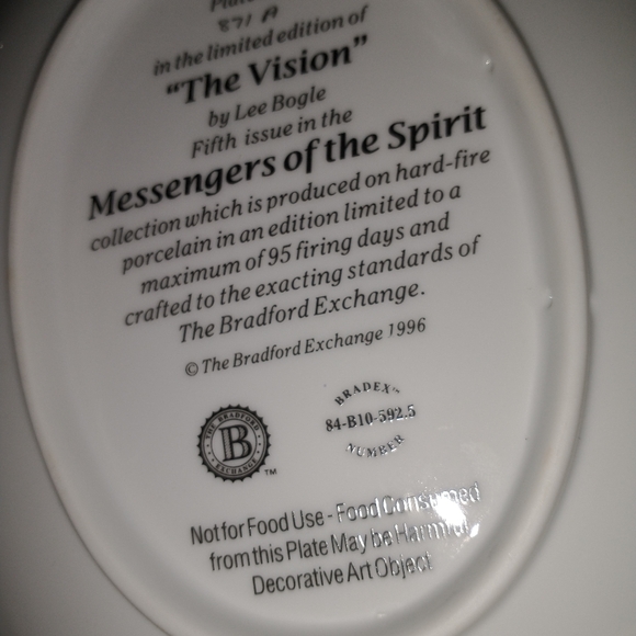 2 LEE BOGLE NATIVE AMERICAN PLATES - Picture 9 of 10